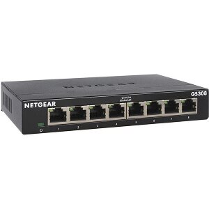 NETGEAR GS308 8 PORTS UNMANAGED GIGABIT ETHERNET (10/100/1000) GREY