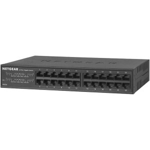 NETGEAR GS324 24 PORTS UNMANAGED GIGABIT ETHERNET (10/100/1000) BLACK GS324-200EUS