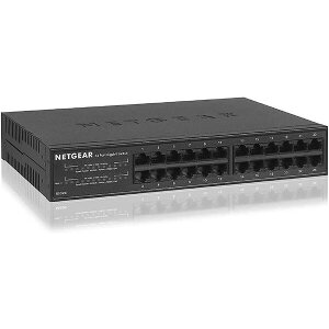 NETGEAR GS324P 24 PORTS UNMANAGED GIGABIT ETHERNET (10/100/1000) BLACK 1U POE GS324P-100EUS