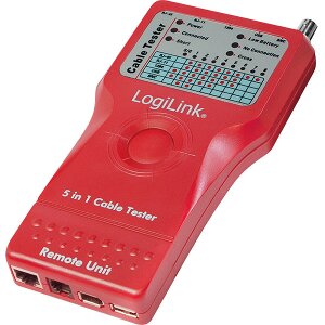 LOGILINK WZ0014 CABLE TESTER 5-IN-1 WITH REMOTE UNIT