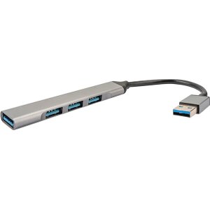 4SMARTS 4IN1 HUB USB TO 3X USB-A 2.0 AND 1X USB-A 3.0 SPACE GREY