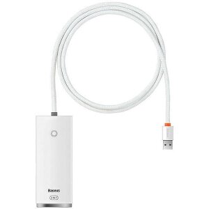 BASEUS LITE SERIES HUB 4X USB 3.0 + TYPE-C 1M WHITE