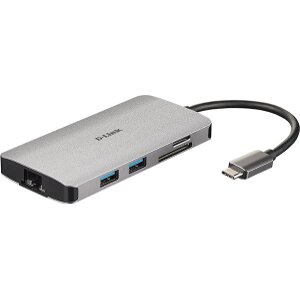 D-LINK DUB-M810 8-IN-1 USB-C HUB WITH HDMI/ETHERNET/CARD READER/POWER DELIVERY