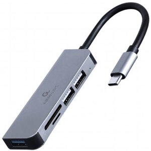 GEMBIRD UHB-CM-CRU3P1U2P2-01 USB TYPE-C 3-PORT USB HUB (USB3.1 + USB 2.0) WITH CARD READER