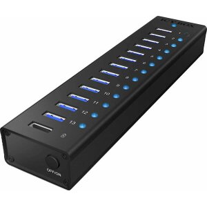 ICY BOX IB-AC6113 ACTIVE 13-PORT USB 3.0 HUB ALUMINUM ENCLOSURE /70420