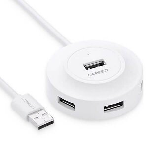 UGREEN HUB USB 2.0 CR106 WHITE 20270