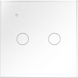 COOLSEER WIFI LIGHT WALL TOUCH SWITCH ΔΙΠΛΟΣ ΛΕΥΚΟΣ L / N+L