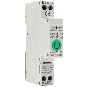 COOLSEER WIFI SMART SWITCH 1P+N WITH POWER METER COL-SSW1-40