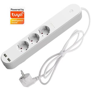 DENVER SHP-310U SMART HOME 3IN1 POWER STRIP WITH 2 X USB