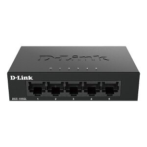 D-LINK DGS-105GL 5-PORT GIGABIT ETHERNET METAL HOUSING UNMANAGED SWITCH