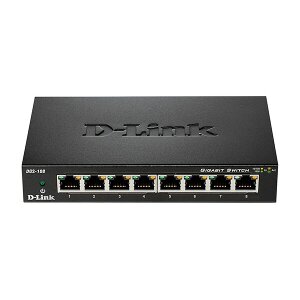 D-LINK DGS-108GL 8-PORT GIGABIT ETHERNET METAL HOUSING UNMANAGED SWITCH