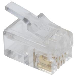 EQUIP 121110 RJ11 M 4/4 MODULAR PLUG