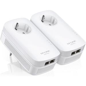 TP-LINK TL-PA7020P AV1000 2-PORT GIGABIT PASSTHROUGH POWERLINE STARTER KIT