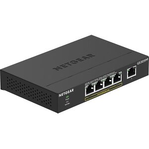 NETGEAR GS305PP 5 PORTS UNMANAGED GIGABIT ETHERNET (10/100/1000) POE BLACK GS305PP-100PES