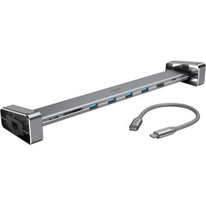 HAMA 200103 USB-C DOCKING STATION WITH REMOVABLE FEET 9 PORTS