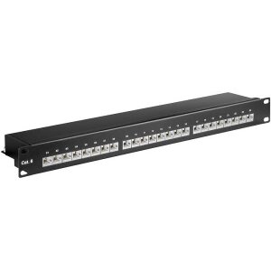 GOOBAY 93048 24-PORT STP CAT.6 1U 19'' PATCH PANEL BLACK