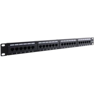 GOOBAY 93866 24-PORT UNSHIELDED CAT.6 1U 19'' PATCH PANEL BLACK