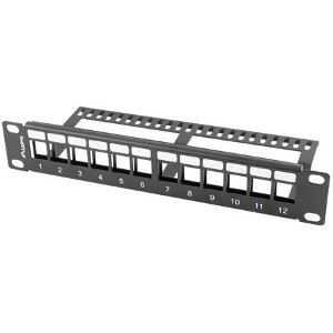 LANBERG 12-PORT 1U PATCH PANEL BLANK BLACK