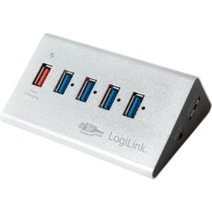 LOGILINK UA0227 USB 3.0 4+1 PORT HUB ALUMINUM WITH POWER SUPPLY