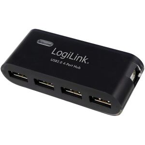 LOGILINK UA0085 USB2.0 4-PORT HUB WITH POWER SUPPLY BLACK