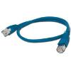 CABLEXPERT PP6-1M/B BLUE PATCH CORD CAT6 MOLDED STRAIN RELIEF 50U PLUGS 1M