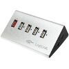 LOGILINK UA0224 USB 2.0 4+1 PORT HUB ALUMINUM WITH POWER SUPPLY
