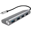LOGILINK UA0309 USB-C 3.1 4-PORT HUB WITH ALUMINUM GREY CASING