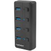 NATEC NHU-1557 MANTIS 2 4-PORTS USB 3.0 HUB WITH AC ADAPTER