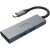 AKASA AK-CBCA19-18BK USB TYPE C 4-IN-1 HUB WITH HDMI