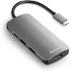 SHARKOON USB 3.0 TYPE C MULTIPORT ADAPTER DARK GREY