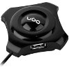 UGO UHU-1689 MAIPO HU50 4-PORTS USB 2.0 HUB BLACK