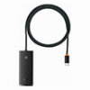 BASEUS LITE SERIES HUB 4X USB 3.0 + TYPE-C 1M BLACK