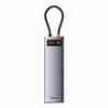 BASEUS METAL GLEAM 11-IN-1 HDMI 4K + VGA + RJ45 + PD + USB 3.0 + CARD READER