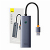 BASEUS ULTRA JOY 4-IN-1 HUB USB-A TO USB 3.0 + LAN RJ45 SPACE GREY