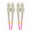 LANBERG FIBER OPTIC PATCHCORD MM SC/UPC-SC/UPC DUPLEX LSZH OM4 50/125 3.0MM 1M VIOLET