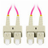 LANBERG FIBER OPTIC PATCHCORD MM SC/UPC-SC/UPC DUPLEX LSZH OM4 50/125 3.0MM 2M VIOLET