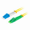 LANBERG FIBER OPTIC PATCHCORD SM LC/APC-LC/UPC DUPLEX LSZH G657A1 3.0MM 2M YELLOW