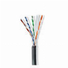 NEDIS CCBG8590BK100S NETWORK CABLE ROLL CAT6 U/UTP 100.0M OUTDOOR BLACK