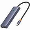 BASEUS ULTRA JOY 4-IN-1 HUB TYPE-C TO 3X USB 3.0 + LAN RJ45 SPACE GREY