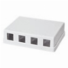 LOGILINK NK4034 SURFACE MOUNT BOX FOR KEYSTONE 4-PORT
