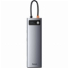 BASEUS METAL GLEAM SERIES 11-IN-1 MULTIFUNCTIONAL TYPE-C HUB RJ45 + HDMI 4K + USB + CARD READER DOC