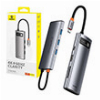 BASEUS METAL GLEAM SERIES 7-IN-1 MULTIFUCTION TYPE-C HDMI 4K 3XUSB3.0+PD+CARD READER
