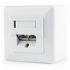 GEMBIRD MWS-2S6-01 CAT6 STP 2-PORT WALL MOUNT FACE PLATE