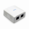GEMBIRD NCAC-2U6-01 CAT6 UTP 2-PORT SURFACE MOUNT BOX