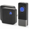 NEDIS DOORB310BK2 WIRELESS DOORBELL SET WITH 2 RECEIVERS AND 58 MELODIES BLACKP