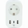 NEDIS WIFIP151FWT SMARTLIFE WI-FI SMART PLUG WITH TYPE F / 1XUSB-C / 2XUSB 3680W WHITEP