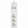 NEDIS WIFIP312FWT SMARTLIFE WI-FI POWER STRIP 3X SCHUKO PLUG / 4XUSB 3680W WITH CABLE 1.80M