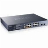 ZYXEL GIGABIT POE+ SWITCH 16-PORT 10/100/1000 MANAGED L2 +2X SFP+ XMG1915