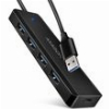 AXAGON HUE-C1A 4X USB3.2 GEN 1 TRAVEL HUB USB-C POWER IN W. 20CM TYPE-A CABLE