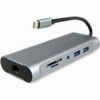 CABLEXPERT USB TYPEC 7IN1 ADAPTER HUB3.0+HDMI+VGA+PD+CARD READER+STEREO AUDIO A-CM-COMBO7-01